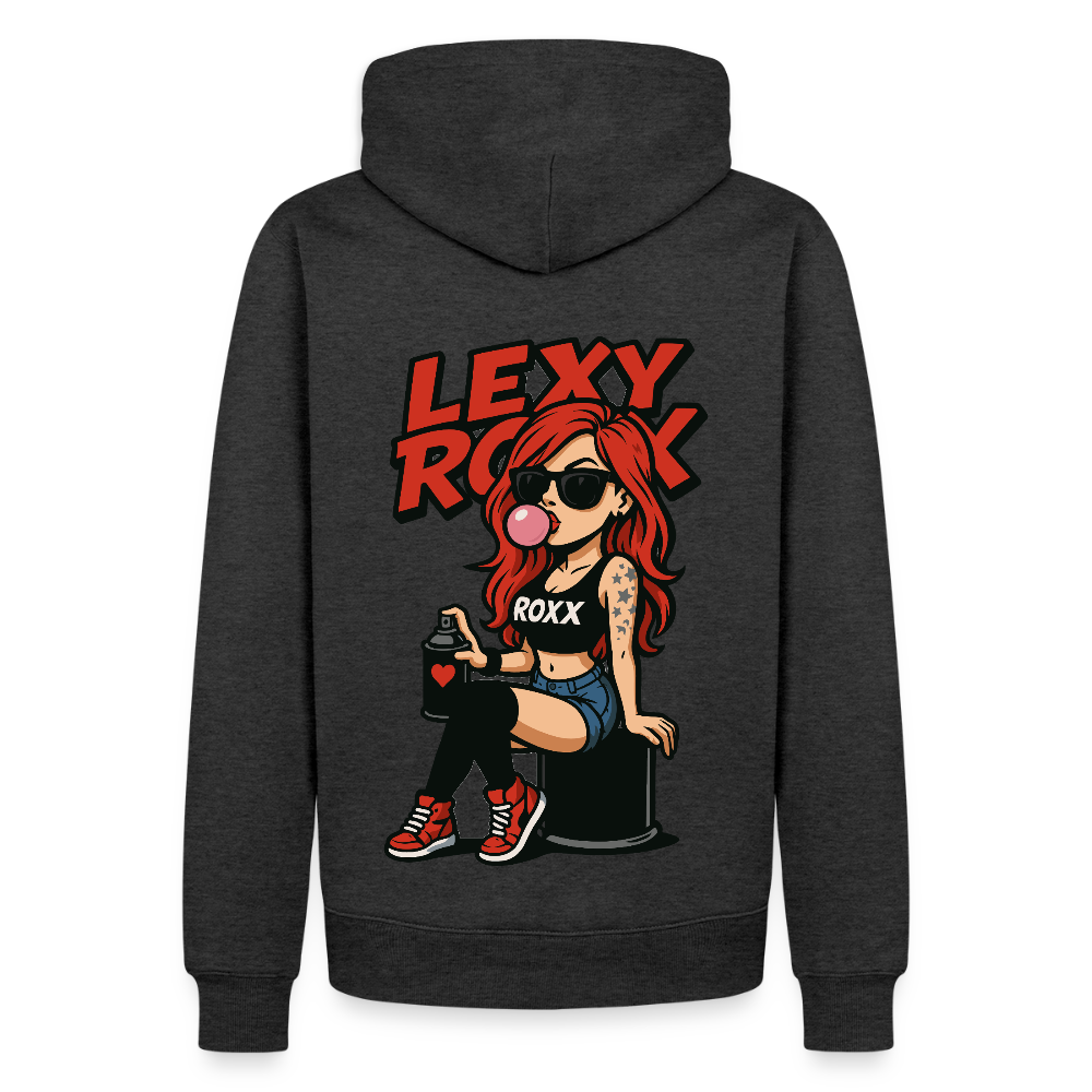 BUBBLEGUM - Daily Hoodie (Backprint) - Anthrazit meliert