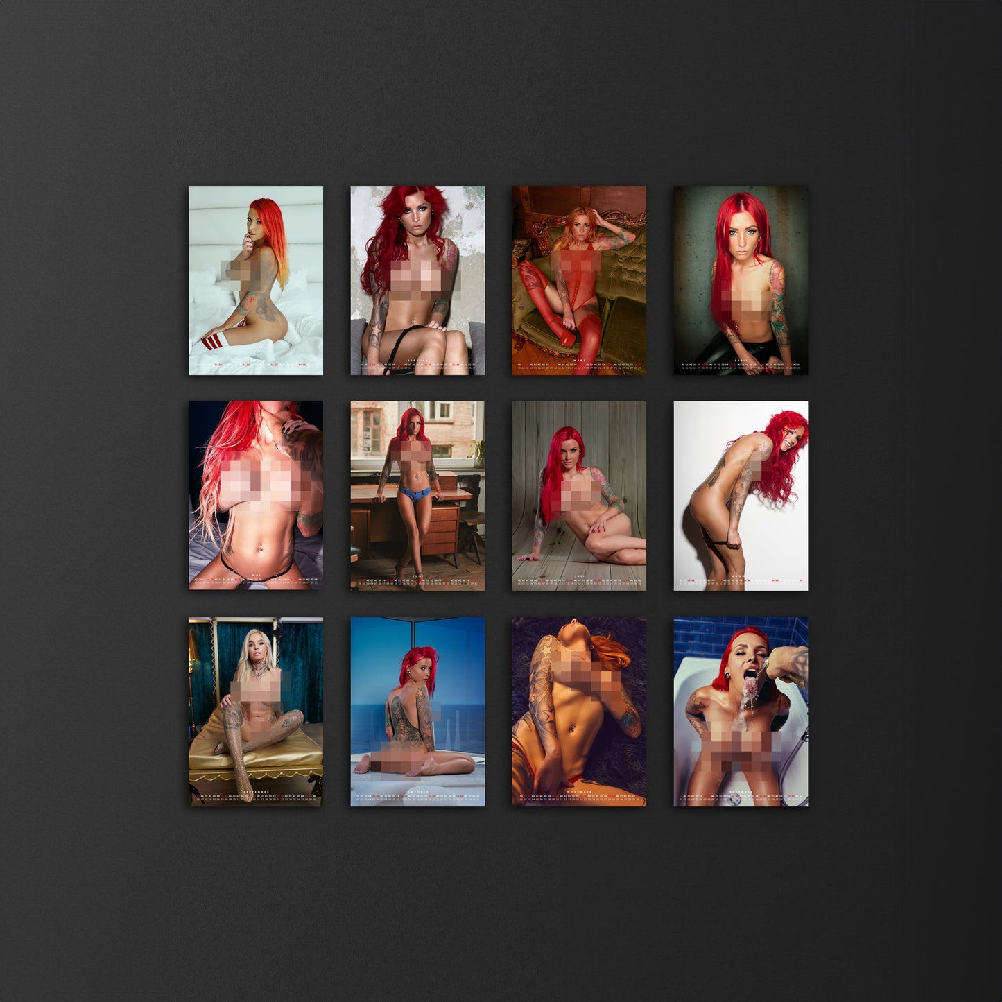 LEXY ROXX - Premium Wandkalender 2024