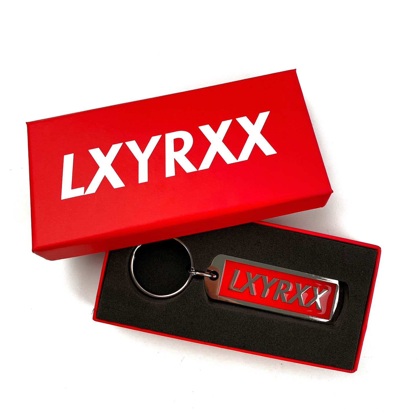 RED METAL - Premium Key Ring