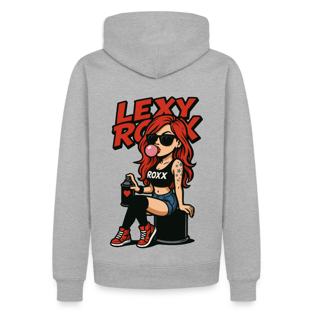 BUBBLEGUM - Daily Hoodie (Backprint) - Grau meliert