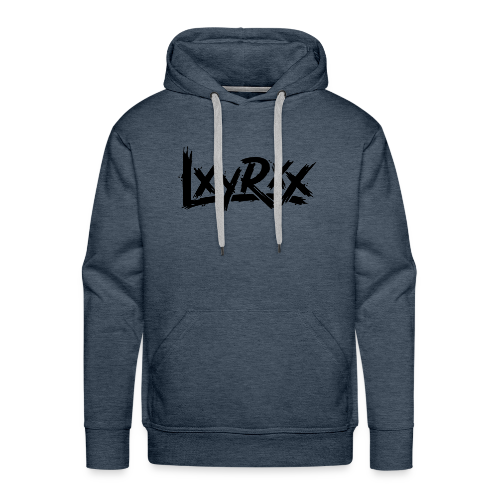 LXYRXX BRUSH BLACK - Daily Hoodie - Jeansblau