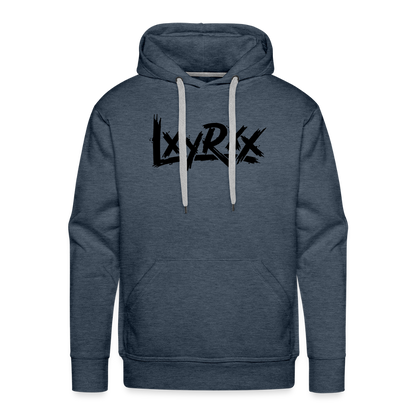 LXYRXX BRUSH BLACK - Daily Hoodie - Jeansblau