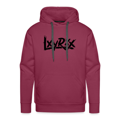 LXYRXX BRUSH BLACK - Daily Hoodie - Bordeaux