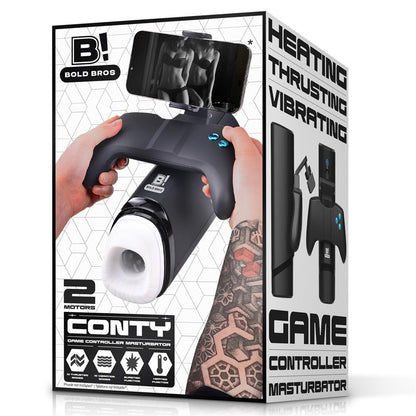 Conty Game Controller Masturbator with Thrusting Vibration and Heating